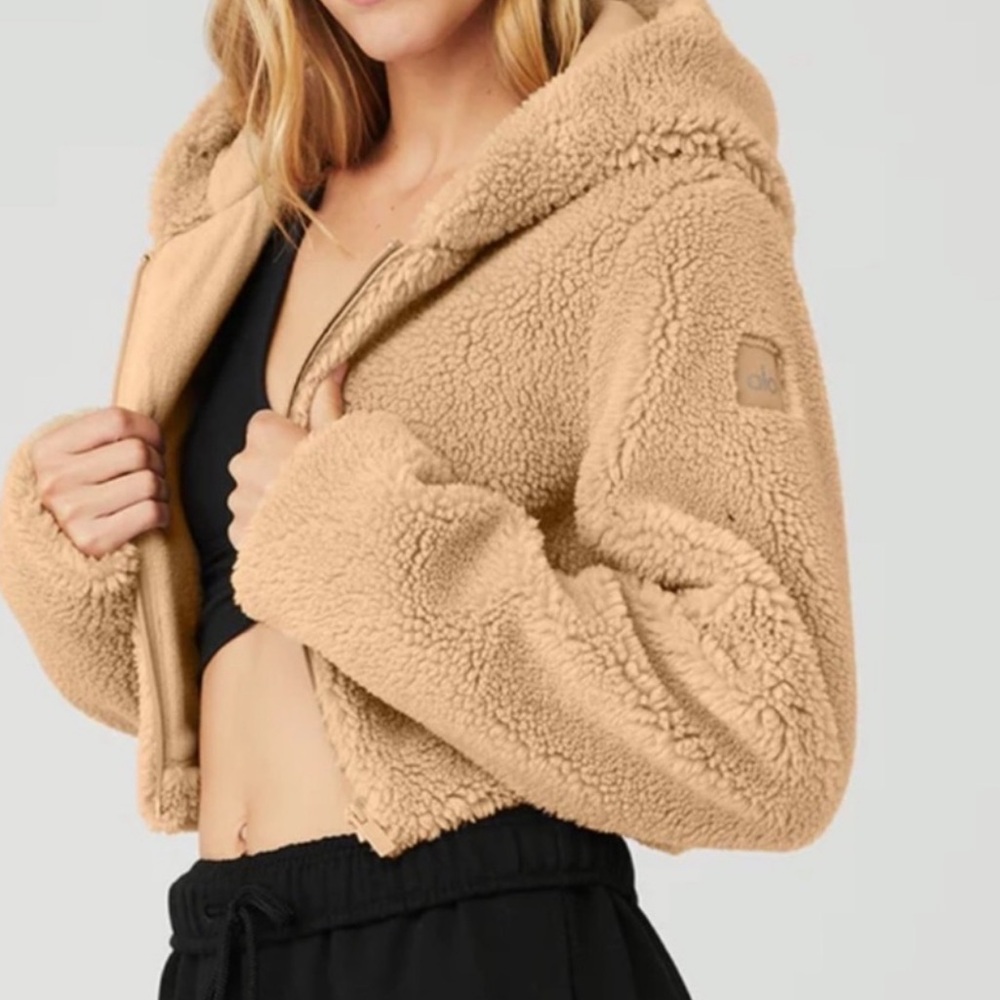 ALO Yoga Tan Teddy Jacket